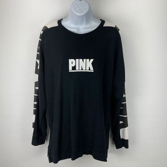 PINK Long Sleeve Pullover Light Sweatshirt Women’s Size Medium - Picture 1 of 10